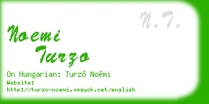 noemi turzo business card